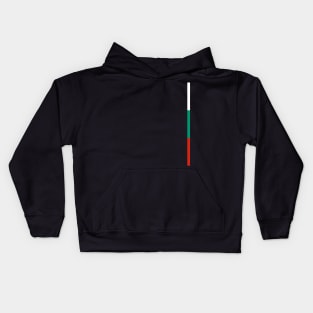 Bulgaria Flag Style Stripe Kids Hoodie